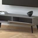 Έπιπλο τηλεόρασης Lotus Megapap χρώμα γκρι ρετρό 120x30x40εκ.