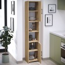 Ντουλάπι κουζίνας - μπάνιου Hobbes Megapap χρώμα sapphire oak 35x30x180εκ.