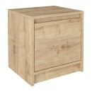 Κομοδίνο Conve Megapap χρώμα sapphire oak 40x35x45εκ.