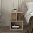 Κομοδίνο Entiero Megapap χρώμα sapphire oak 39,8x35x54,6εκ.