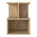 Κομοδίνο Entiero Megapap χρώμα sapphire oak 39,8x35x54,6εκ.