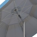 Ομπρέλα θαλάσσης αλουμινίου Malibu Megapap με UPF 50+ προστασία χρώμα γαλάζιο - ασημί Ø2m