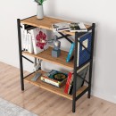 Βιβλιοθήκη Colmar Megapap μεταλλική - μελαμίνης χρώμα pine oak 66x34x85εκ.