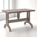 Τραπέζι πολυπροπυλενίου Callan Megapap χρώμα cappuccino 120x70x73εκ.