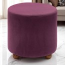 Σκαμπώ Mario Megapap υφασμάτινο χρώμα magenta 40x40x40εκ.