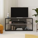 Έπιπλο τηλεόρασης γωνιακό Echo Megapap χρώμα γκρι ρετρό 98x37x45εκ.