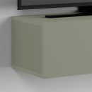 Έπιπλο τηλεόρασης επιτοίχιο Francy Megapap χρώμα ash green 135x31,7x25εκ.