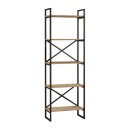 Βιβλιοθήκη Dusan Megapap χρώμα sepet oak 58x30x175εκ.