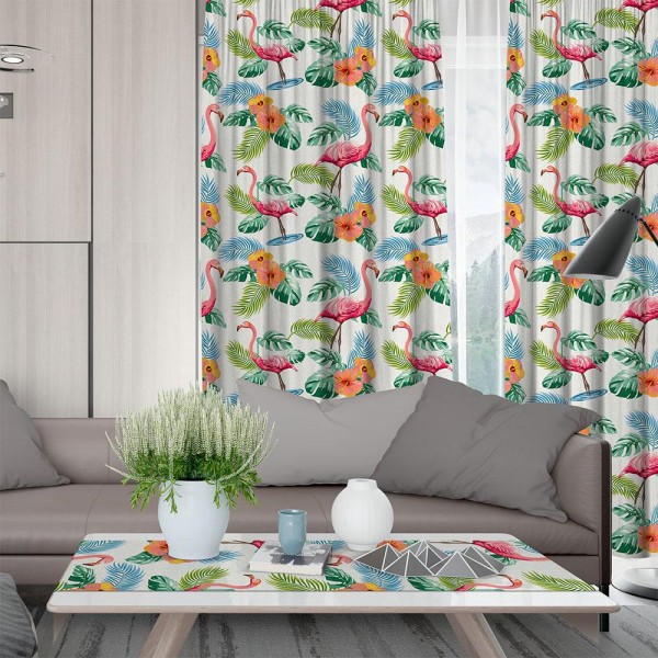 LINO ΚΟΥΡΤΙΝΑ WAIKIKI 701 ΜΕ ΤΡΕΣΑ WHITE 135x270 LINO ΚΟΥΡΤΙΝΑ WAIKIKI 701 ΜΕ ΤΡΕΣΑ WHITE 135x270