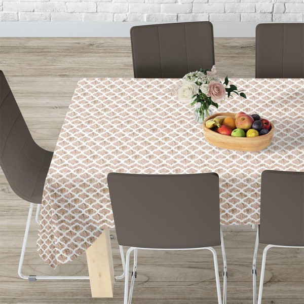 LINO ΤΡΑΠΕΖΟΜΑΝΤΗΛΟ CELL 101 BEIGE 140X140 LINO ΤΡΑΠΕΖΟΜΑΝΤΗΛΟ CELL 101 BEIGE 140X140