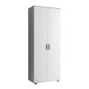 Ντουλάπα ρούχων - παπουτσοθήκη Eric Megapap δίφυλλη χρώμα λευκό 76x36x187εκ.