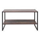 Τραπεζάκι σαλονιού Giza Megapap χρώμα rustic καρυδί 90,2x50,3x50,4εκ.