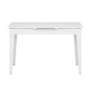 Τραπέζι Trendline Megapap επεκτεινόμενο χρώμα λευκό 120/150x70x75εκ.