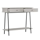 Κονσόλα Elite Megapap χρώμα λευκό του πάγου 100x40x88εκ.