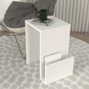 Τραπεζάκι βοηθητικό Regnar Megapap χρώμα λευκό  43,1x33,5x52εκ.