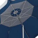 Ομπρέλα θαλάσσης αλουμινίου Malibu Megapap με UPF 50+ προστασία χρώμα ασημί - μπλε Ø2m