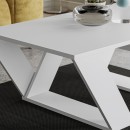 Τραπεζάκι σαλονιού Pipra Megapap χρώμα λευκό 110x60x40εκ.