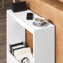 Τραπεζάκι βοηθητικό Simpi Megapap χρώμα λευκό 55x20x60εκ.
