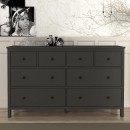 Συρταριέρα - Μπουφές Sabina Megapap χρώμα ανθρακί 160x50x96εκ.