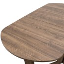 Τραπέζι μελαμίνης Winslet Megapap επεκτεινόμενο χρώμα καρυδί 37(80+80)x80x76εκ.