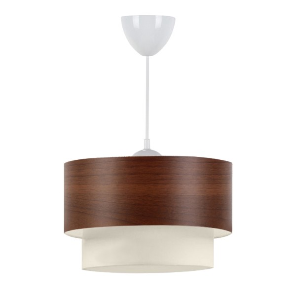 Φωτιστικό οροφής Whitehouse Megapap υφασμάτινο χρώμα καφέ 30x20x55εκ.