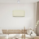 Φωτιστικό οροφής Monahan Megapap υφασμάτινο χρώμα εκρού 38x20x70εκ.