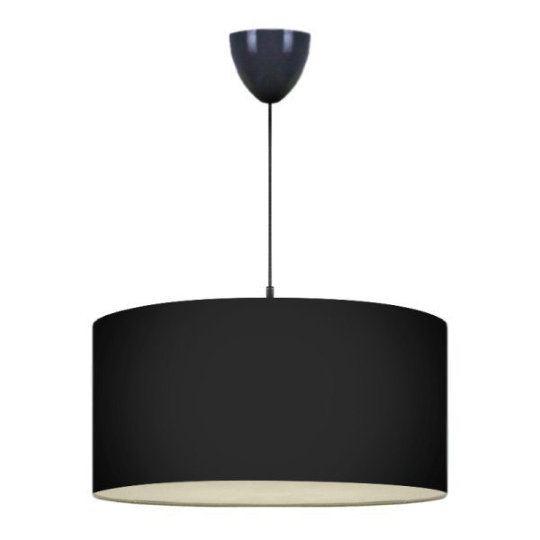 Φωτιστικό οροφής Monahan Megapap υφασμάτινο χρώμα μαύρο 38x21x70εκ.