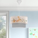 Φωτιστικό οροφής Peppa Megapap υφασμάτινο με χαριτωμένα ζωάκια 30x20x70εκ.
