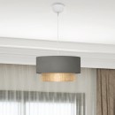 Φωτιστικό οροφής Lucifer Megapap E27 υφασμάτινο χρώμα γκρι 30x15x70εκ.