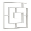 Βιβλιοθήκη μελαμίνης Dedalo Megapap χρώμα λευκό 125x22x129εκ.