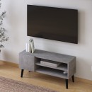 Έπιπλο τηλεόρασης Porto Megapap χρώμα γκρι ρετρό 90x32x42εκ.