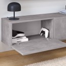 Έπιπλο τηλεόρασης επιτοίχιο Palm Megapap χρώμα γκρι ρετρό 180x32x30εκ.