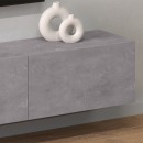 Έπιπλο τηλεόρασης επιτοίχιο Palm Megapap χρώμα γκρι ρετρό 180x32x30εκ.