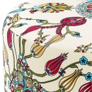 Σκαμπώ Rimini Megapap βελούδινο πολύχρωμο 65x65x40εκ.