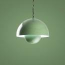 Φωτιστικό οροφής Neptun Megapap E27 μεταλλικό μονόφωτο χρώμα πράσινο Ø30x70εκ.