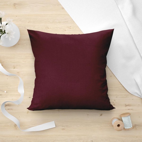 LINO ΜΑΞΙΛΑΡΟΘΗΚΗ RENAS 197 BORDO 45X45 LINO ΜΑΞΙΛΑΡΟΘΗΚΗ RENAS 197 BORDO 45X45