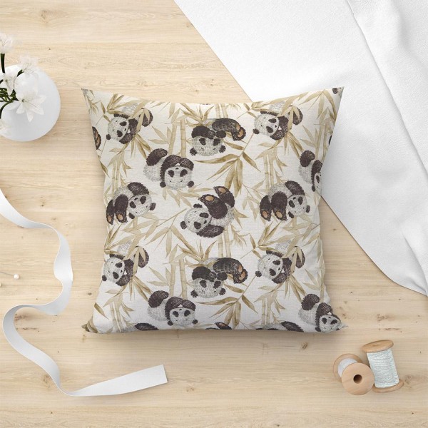 LINO ΜΑΞΙΛΑΡΟΘΗΚΗ PANDA BEAR 101 BEIGE 45X45 LINO ΜΑΞΙΛΑΡΟΘΗΚΗ PANDA BEAR 101 BEIGE 45X45