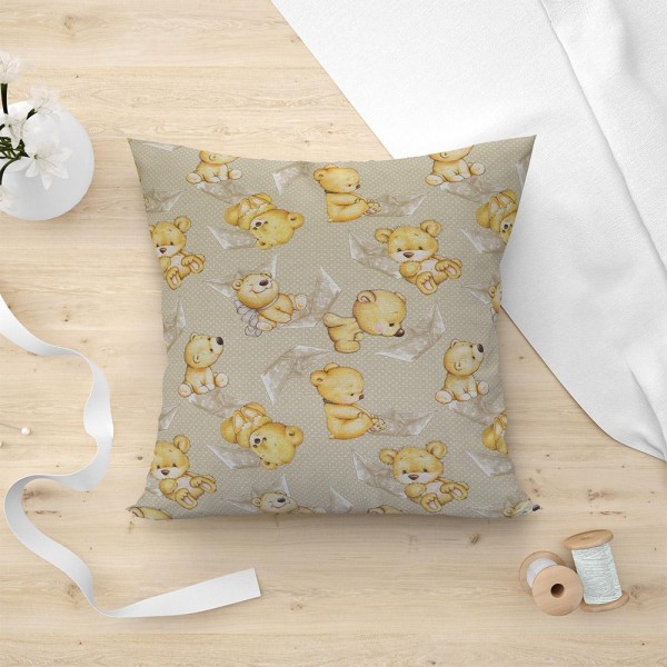 LINO ΜΑΞΙΛΑΡΟΘΗΚΗ SAILOR BEAR 101 BEIGE 45X45 LINO ΜΑΞΙΛΑΡΟΘΗΚΗ SAILOR BEAR 101 BEIGE 45X45