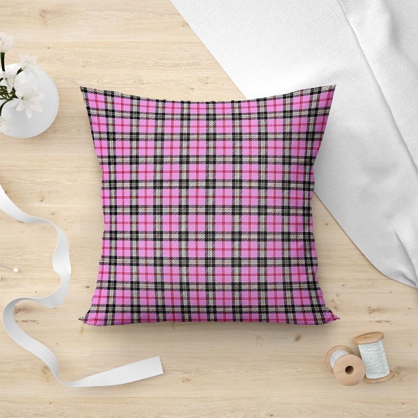 LINO ΜΑΞΙΛΑΡΟΘΗΚΗ TARTAN 301 PINK 45X45 LINO ΜΑΞΙΛΑΡΟΘΗΚΗ TARTAN 301 PINK 45X45