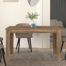 Τραπέζι Darlen Megapap χρώμα καρυδί 125x72x74εκ.