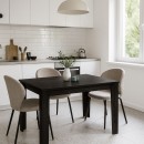 Τραπέζι Darlen Megapap χρώμα sencron black 125x72x74εκ.