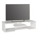 Έπιπλο τηλεόρασης επιτοίχιο Perry Megapap χρώμα λευκό 120x29,6x25,6εκ.