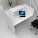 Γραφείο reception Lemmon Megapap χρώμα λευκό 120x70x110εκ.