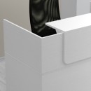 Γραφείο reception Lemmon Megapap χρώμα λευκό 120x70x110εκ.