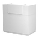 Γραφείο reception Lemmon Megapap χρώμα λευκό 120x70x110εκ.