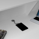 Γραφείο υποδοχής - reception Gemini Megapap χρώμα λευκό 150x70x110εκ.