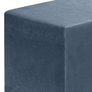 Σκαμπώ April Megapap βελούδινο χρώμα ανθρακί 40x40x40εκ.