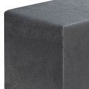 Σκαμπώ April Megapap βελούδινο χρώμα γκρι 40x40x40εκ.