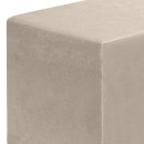 Σκαμπώ April Megapap βελούδινο χρώμα μπεζ 40x40x40εκ.