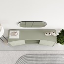 Μπουφές Frem Megapap χρώμα ash green 150x40x81εκ.